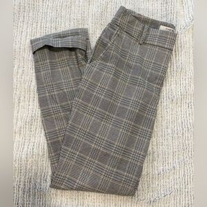 EVER NEW Grey Plaid Women’s Trouser Pants, Size 2